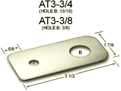 Mirror Mounting Bracket - AT3 - Flat Plate - Freeway Communications - Canada's Wireless Communications Specialists